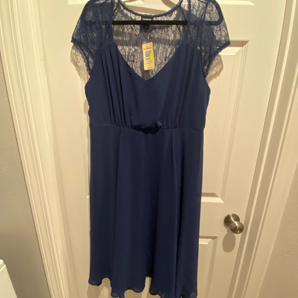Torrid: blue summer dress
